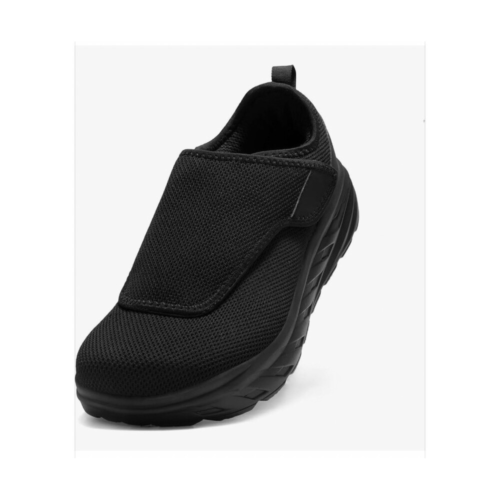 NEW Orthopedic Men's Wide Shoes Diabetic Slip On OrthoComFoot Size 11 Black
